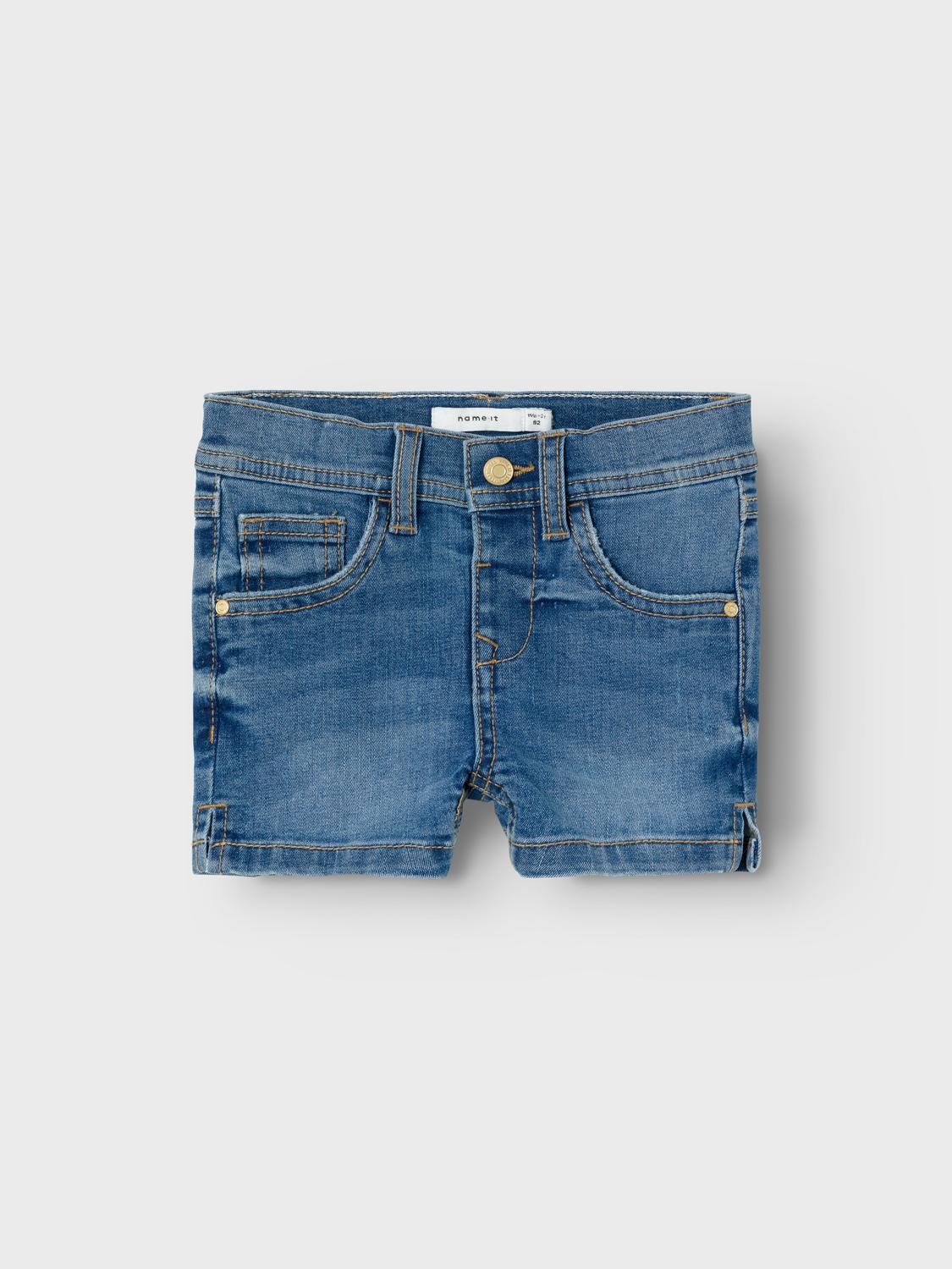 NMFSALLI Shorts - Medium Blue Denim