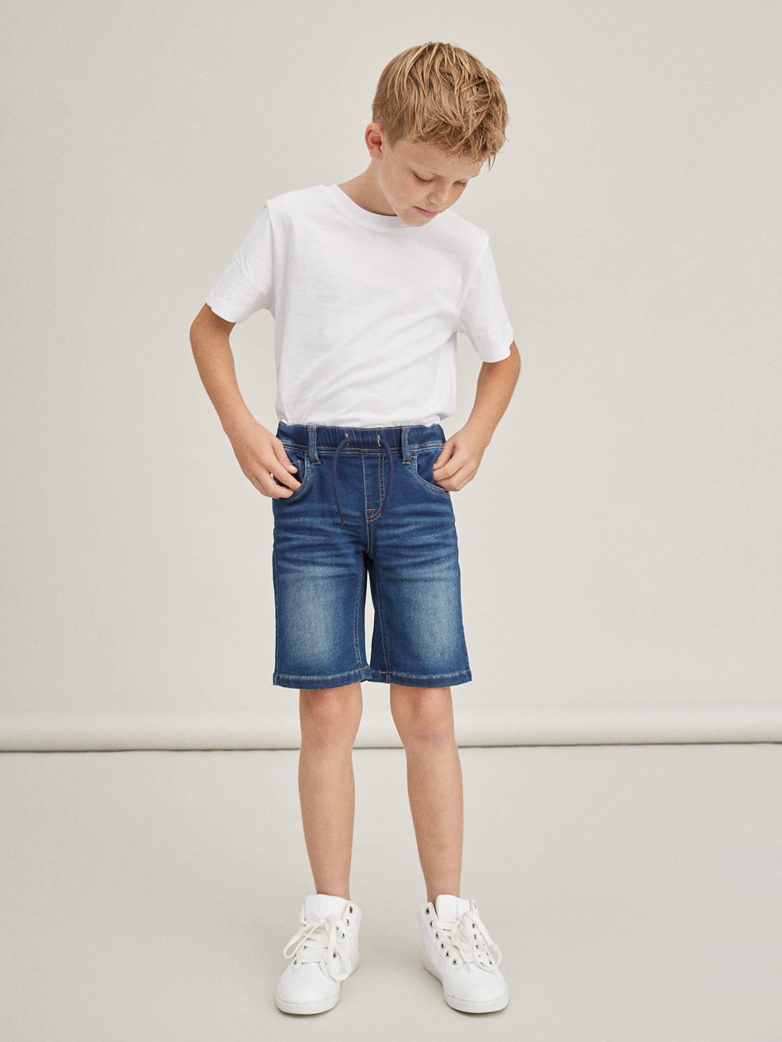 NKMRYAN Shorts - Dark Blue Denim