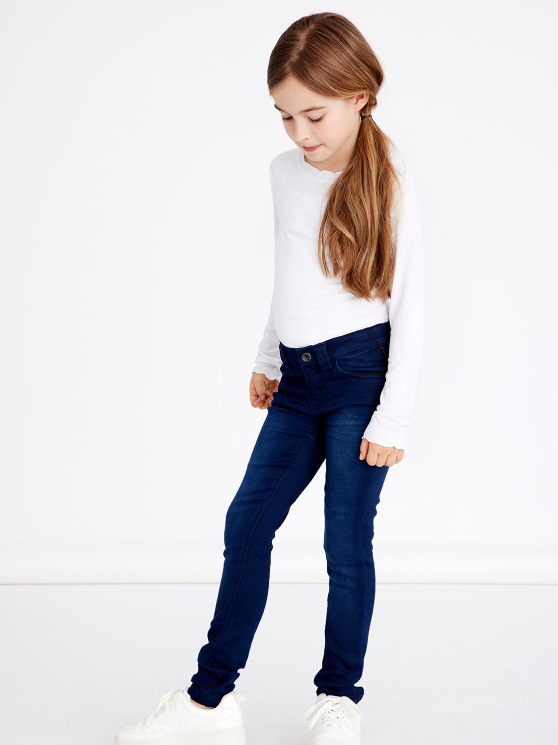 NKFPOLLY Jeans - Dark Blue Denim