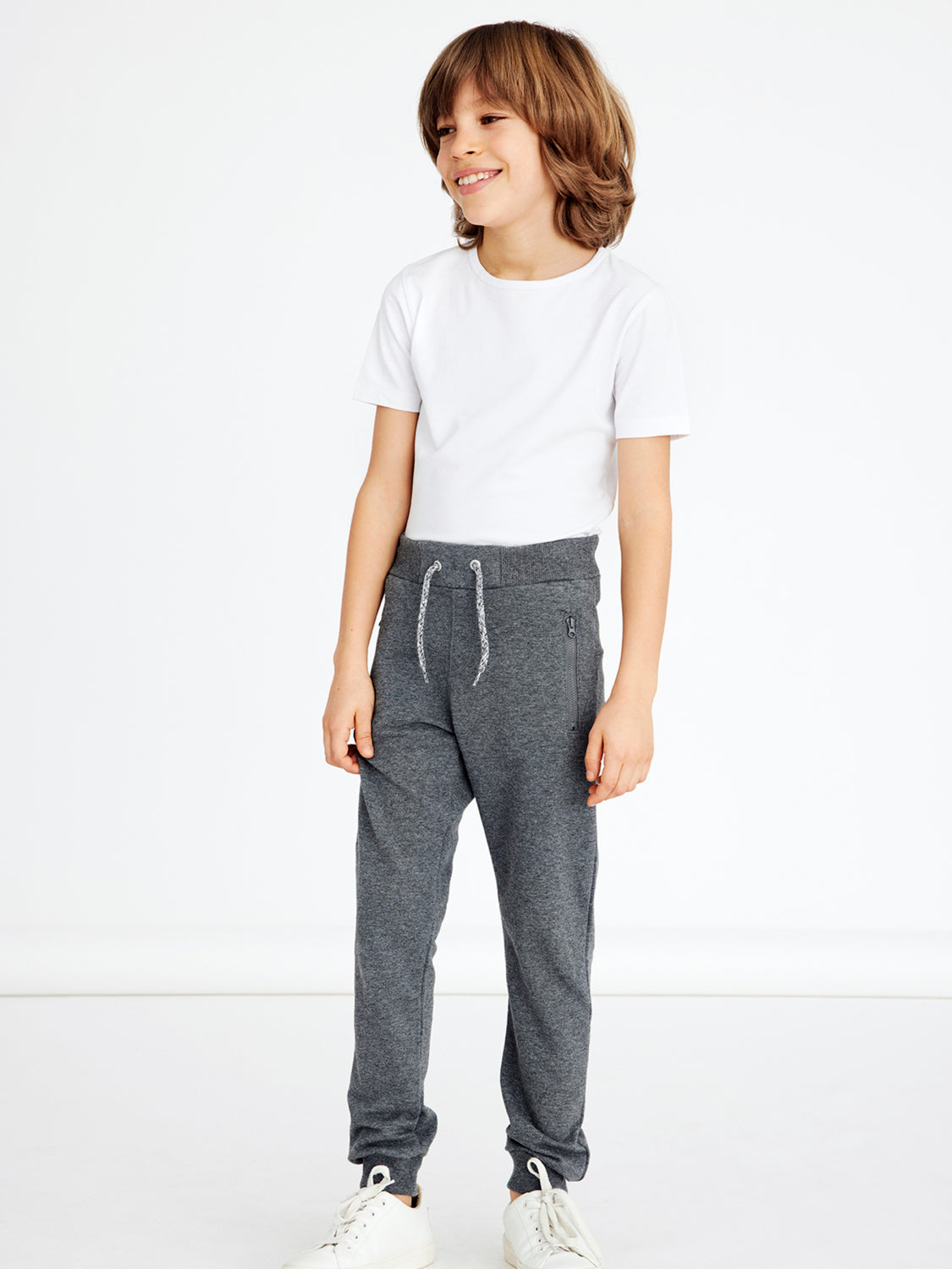 NKMHONK Pants - Dark Grey Melange