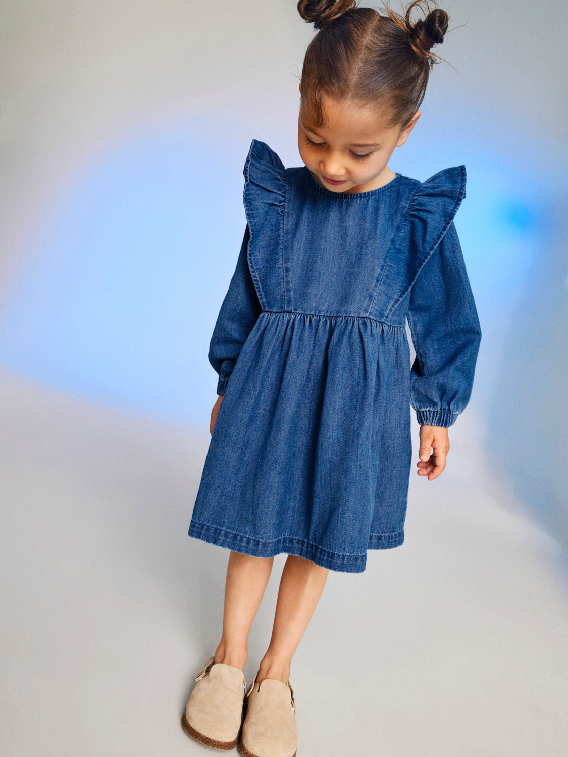 NMFAMY Dresses - Dark Blue Denim