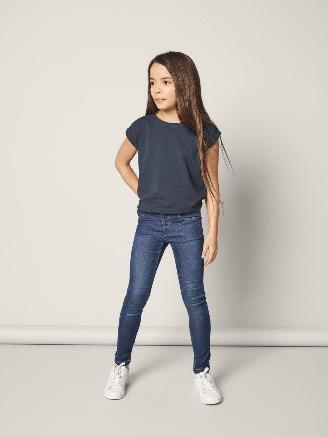 NKFPOLLY Jeans - Dark Blue Denim
