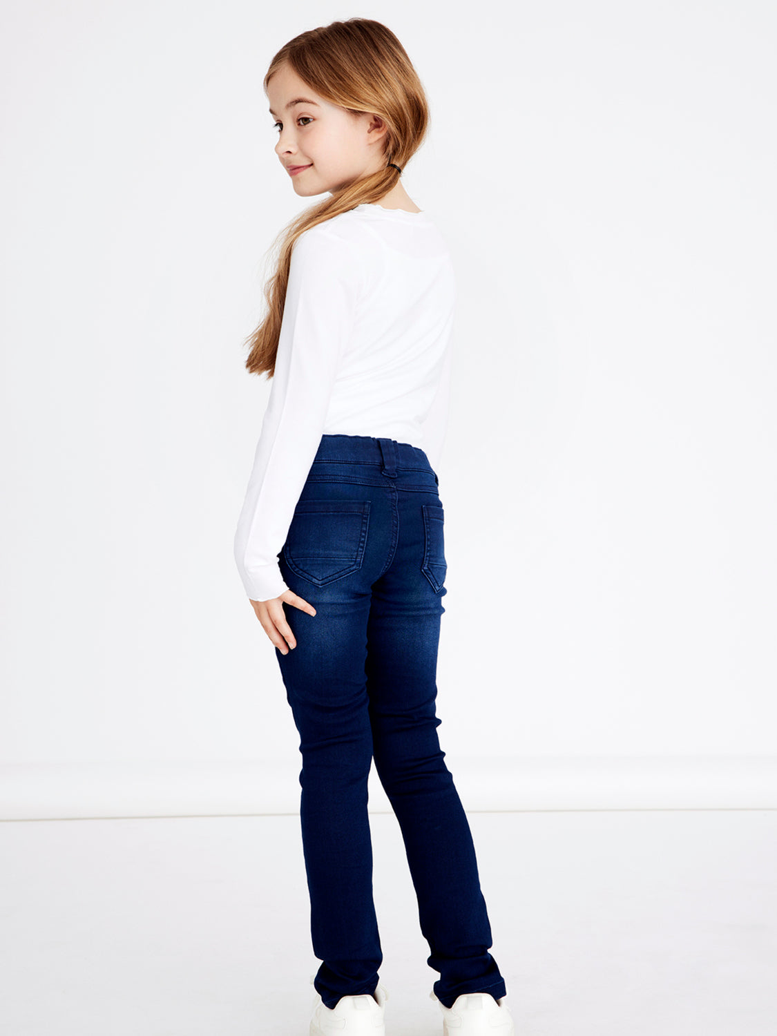 NKFPOLLY Jeans - Dark Blue Denim